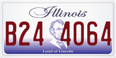 IL license plate B244064