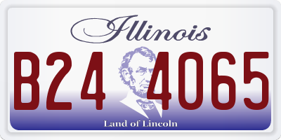 IL license plate B244065