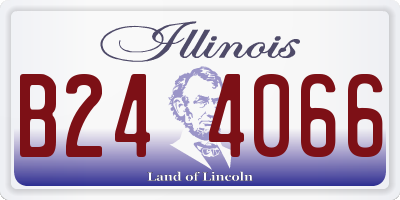 IL license plate B244066