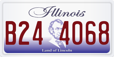 IL license plate B244068