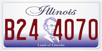 IL license plate B244070