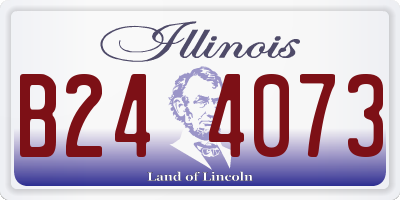 IL license plate B244073
