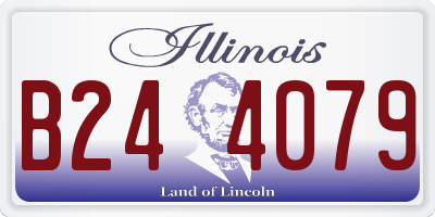 IL license plate B244079