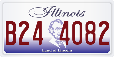 IL license plate B244082