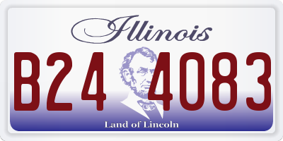IL license plate B244083
