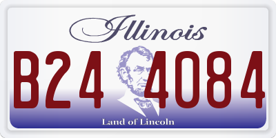 IL license plate B244084