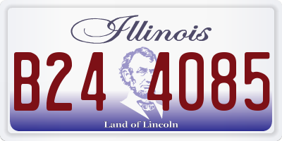 IL license plate B244085