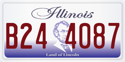 IL license plate B244087