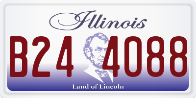 IL license plate B244088
