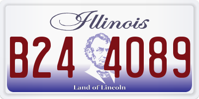 IL license plate B244089