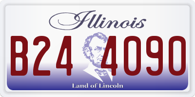 IL license plate B244090