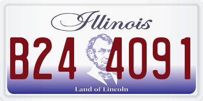 IL license plate B244091