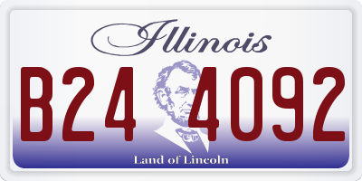 IL license plate B244092