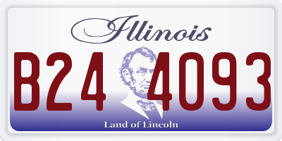 IL license plate B244093