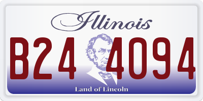 IL license plate B244094