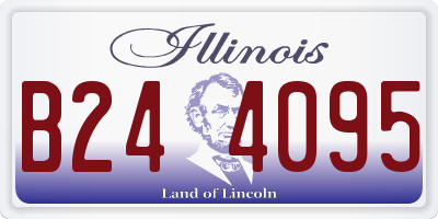 IL license plate B244095