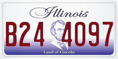 IL license plate B244097
