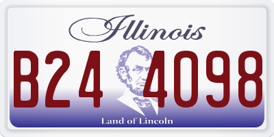 IL license plate B244098