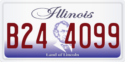 IL license plate B244099