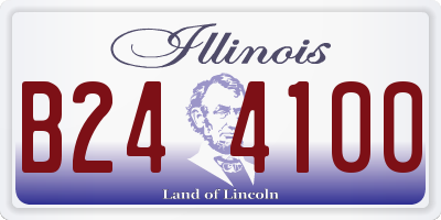 IL license plate B244100