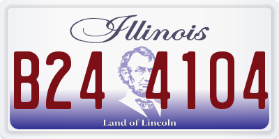 IL license plate B244104
