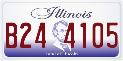IL license plate B244105