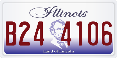 IL license plate B244106