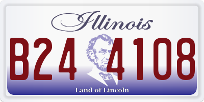 IL license plate B244108