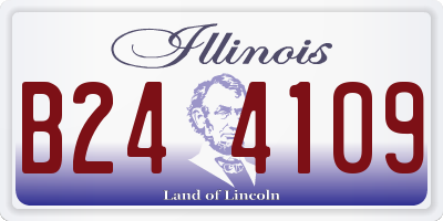 IL license plate B244109