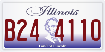 IL license plate B244110