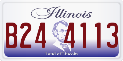 IL license plate B244113