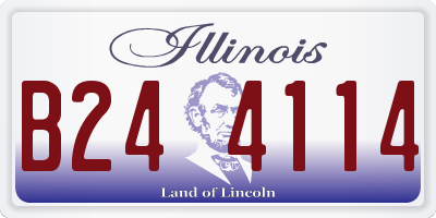 IL license plate B244114
