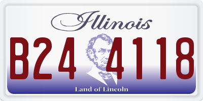 IL license plate B244118