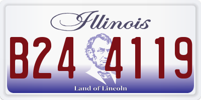 IL license plate B244119