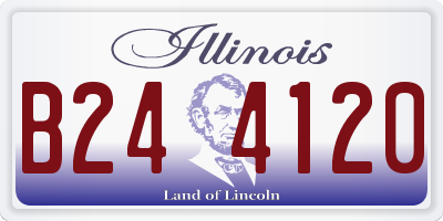 IL license plate B244120