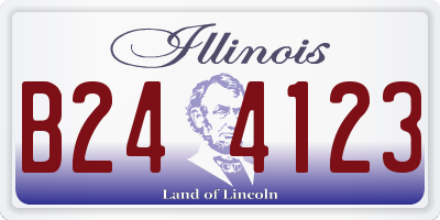 IL license plate B244123
