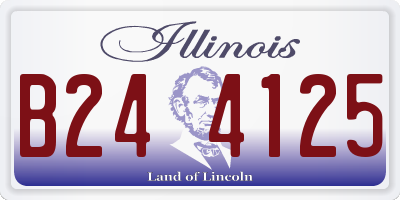IL license plate B244125