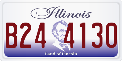 IL license plate B244130