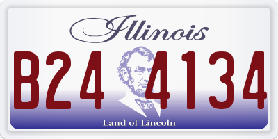 IL license plate B244134