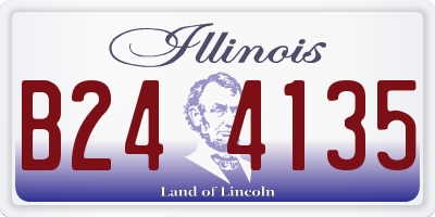 IL license plate B244135