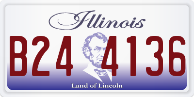 IL license plate B244136
