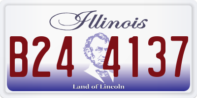 IL license plate B244137