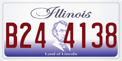 IL license plate B244138