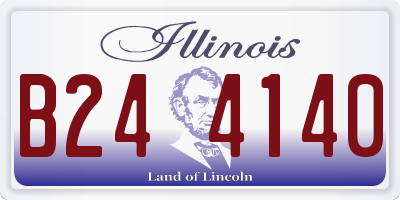 IL license plate B244140