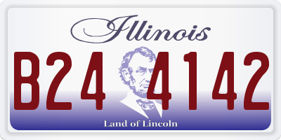 IL license plate B244142