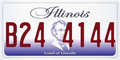 IL license plate B244144