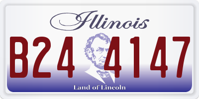 IL license plate B244147