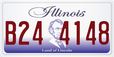 IL license plate B244148