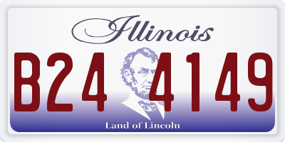 IL license plate B244149