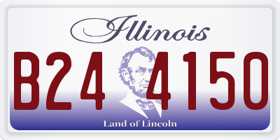 IL license plate B244150